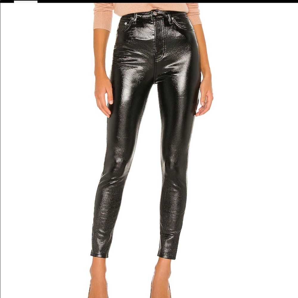 Free People coated black jeans size 26. High waisted Never worn, Tags on